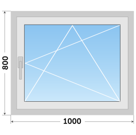 Готовое алюминиевое окно